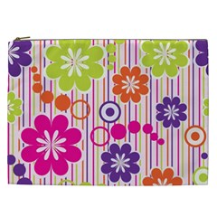 Colorful Flowers Pattern Floral Patterns Cosmetic Bag (xxl) by nateshop