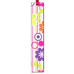 Colorful Flowers Pattern Floral Patterns Large Book Marks by nateshop