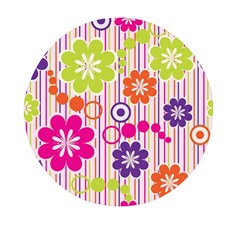 Colorful Flowers Pattern Floral Patterns Mini Round Pill Box (pack Of 5) by nateshop