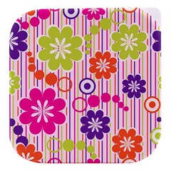 Colorful Flowers Pattern Floral Patterns Stacked Food Storage Container by nateshop