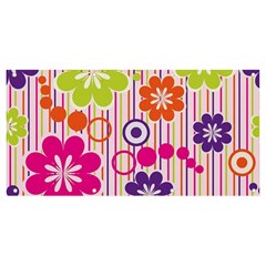 Colorful Flowers Pattern Floral Patterns Banner And Sign 8  X 4  by nateshop