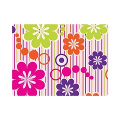 Colorful Flowers Pattern Floral Patterns Premium Plush Fleece Blanket (mini) by nateshop