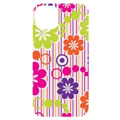 Colorful Flowers Pattern Floral Patterns Iphone 14 Plus Black Uv Print Case