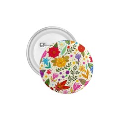 Colorful Flowers Pattern, Abstract Patterns, Floral Patterns 1.75  Buttons