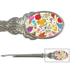 Colorful Flowers Pattern, Abstract Patterns, Floral Patterns Letter Opener