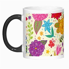 Colorful Flowers Pattern, Abstract Patterns, Floral Patterns Morph Mug by nateshop