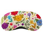 Colorful Flowers Pattern, Abstract Patterns, Floral Patterns Sleep Mask Front