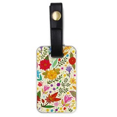 Colorful Flowers Pattern, Abstract Patterns, Floral Patterns Luggage Tag (one side)