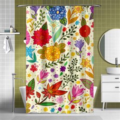 Colorful Flowers Pattern, Abstract Patterns, Floral Patterns Shower Curtain 48  x 72  (Small) 