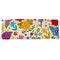 Colorful Flowers Pattern, Abstract Patterns, Floral Patterns Body Pillow Case Dakimakura (Two Sides)