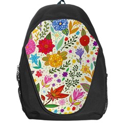 Colorful Flowers Pattern, Abstract Patterns, Floral Patterns Backpack Bag by nateshop