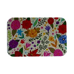 Colorful Flowers Pattern, Abstract Patterns, Floral Patterns Open Lid Metal Box (Silver)  