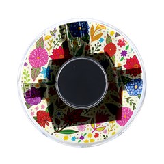 Colorful Flowers Pattern, Abstract Patterns, Floral Patterns On-the-Go Memory Card Reader