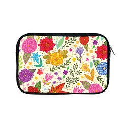 Colorful Flowers Pattern, Abstract Patterns, Floral Patterns Apple MacBook Pro 13  Zipper Case