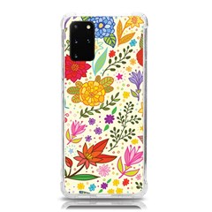 Colorful Flowers Pattern, Abstract Patterns, Floral Patterns Samsung Galaxy S20Plus 6.7 Inch TPU UV Case