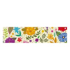 Colorful Flowers Pattern, Abstract Patterns, Floral Patterns Banner and Sign 4  x 1 