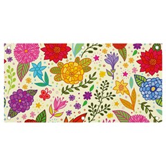 Colorful Flowers Pattern, Abstract Patterns, Floral Patterns Banner and Sign 4  x 2 