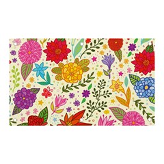 Colorful Flowers Pattern, Abstract Patterns, Floral Patterns Banner and Sign 5  x 3 