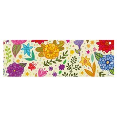 Colorful Flowers Pattern, Abstract Patterns, Floral Patterns Banner and Sign 6  x 2 