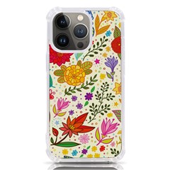 Colorful Flowers Pattern, Abstract Patterns, Floral Patterns iPhone 13 Pro TPU UV Print Case