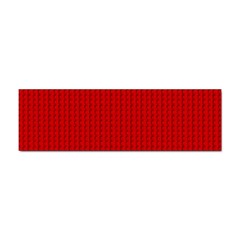 Ed Lego Texture Macro, Red Dots Background, Lego, Red Sticker Bumper (10 Pack) by nateshop