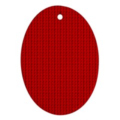 Ed Lego Texture Macro, Red Dots Background, Lego, Red Oval Ornament (two Sides) by nateshop