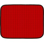 Ed Lego Texture Macro, Red Dots Background, Lego, Red Two Sides Fleece Blanket (Mini) 35 x27  Blanket Front