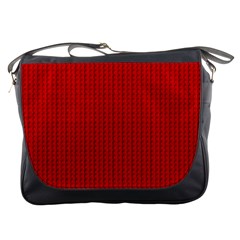 Ed Lego Texture Macro, Red Dots Background, Lego, Red Messenger Bag by nateshop