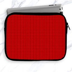 Ed Lego Texture Macro, Red Dots Background, Lego, Red Apple Ipad 2/3/4 Zipper Cases by nateshop