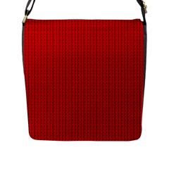 Ed Lego Texture Macro, Red Dots Background, Lego, Red Flap Closure Messenger Bag (l) by nateshop