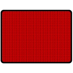 Ed Lego Texture Macro, Red Dots Background, Lego, Red Two Sides Fleece Blanket (large) by nateshop