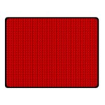 Ed Lego Texture Macro, Red Dots Background, Lego, Red Two Sides Fleece Blanket (Small) 45 x34  Blanket Front