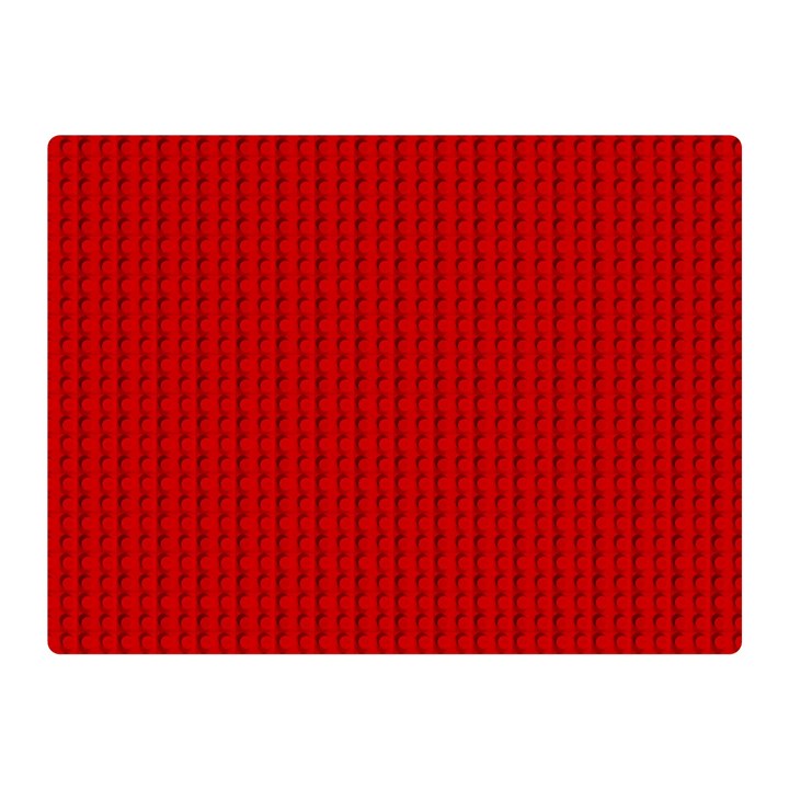 Ed Lego Texture Macro, Red Dots Background, Lego, Red Two Sides Premium Plush Fleece Blanket (Mini)