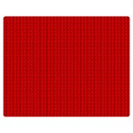 Ed Lego Texture Macro, Red Dots Background, Lego, Red Two Sides Premium Plush Fleece Blanket (Medium) 60 x50  Blanket Front