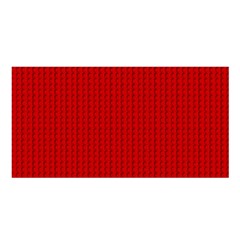 Ed Lego Texture Macro, Red Dots Background, Lego, Red Satin Shawl 45  X 80  by nateshop