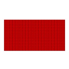 Ed Lego Texture Macro, Red Dots Background, Lego, Red Satin Wrap 35  X 70  by nateshop