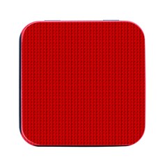 Ed Lego Texture Macro, Red Dots Background, Lego, Red Square Metal Box (black) by nateshop