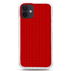 Ed Lego Texture Macro, Red Dots Background, Lego, Red Iphone 12 Mini Tpu Uv Print Case	 by nateshop