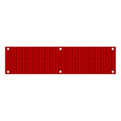 Ed Lego Texture Macro, Red Dots Background, Lego, Red Banner And Sign 4  X 1  by nateshop