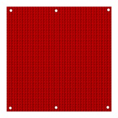 Ed Lego Texture Macro, Red Dots Background, Lego, Red Banner And Sign 3  X 3  by nateshop