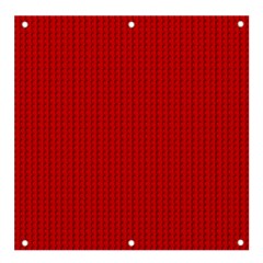 Ed Lego Texture Macro, Red Dots Background, Lego, Red Banner And Sign 4  X 4  by nateshop