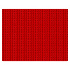 Ed Lego Texture Macro, Red Dots Background, Lego, Red Premium Plush Fleece Blanket (medium) by nateshop