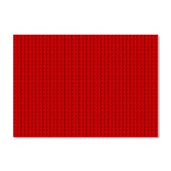 Ed Lego Texture Macro, Red Dots Background, Lego, Red Crystal Sticker (a4) by nateshop