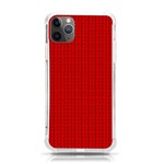 Ed Lego Texture Macro, Red Dots Background, Lego, Red iPhone 11 Pro Max 6.5 Inch TPU UV Print Case Front