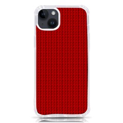 Ed Lego Texture Macro, Red Dots Background, Lego, Red Iphone 14 Plus Tpu Uv Print Case by nateshop