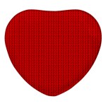 Ed Lego Texture Macro, Red Dots Background, Lego, Red Heart Glass Fridge Magnet (4 pack) Front