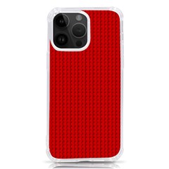 Ed Lego Texture Macro, Red Dots Background, Lego, Red Iphone 14 Pro Max Tpu Uv Print Case by nateshop