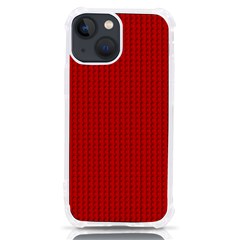 Ed Lego Texture Macro, Red Dots Background, Lego, Red Iphone 13 Mini Tpu Uv Print Case by nateshop