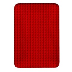 Ed Lego Texture Macro, Red Dots Background, Lego, Red Rectangular Glass Fridge Magnet (4 Pack) by nateshop