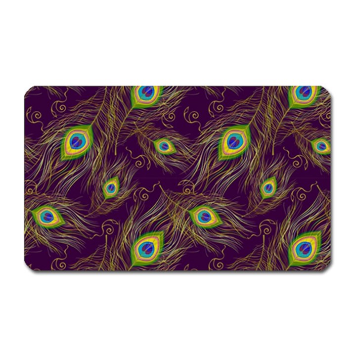 Feathers, Peacock, Patterns, Colorful Magnet (Rectangular)